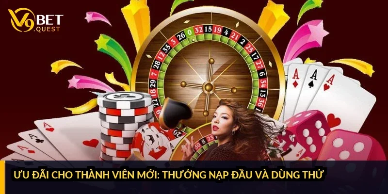 V9bet: cổng game đổi thưởng, link vào và ưu đãi T10/2026 38 Ảnh chụp màn hình giả định mục khuyến mãi với thẻ ưu đãi thành viên mới và nút xem điều kiện