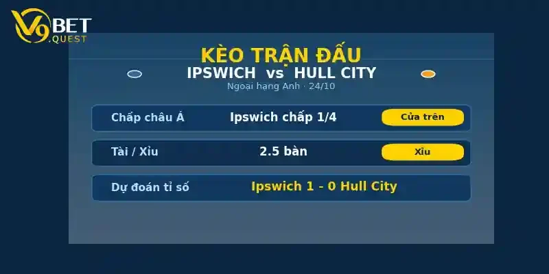 Soi kèo Ipswich vs Hull City 24/10: Nhận định vòng 9 Ngoại hạng Anh 2 Kèo trận đấu Ipswich vs Hull City